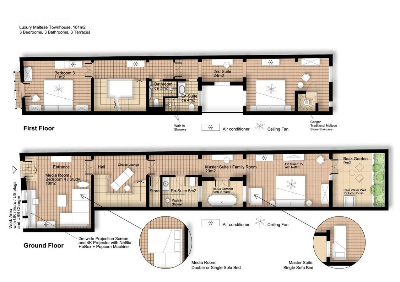 Amazing Art Deco Villa 150M To Sea With Daily Housekeeping Sliema Exterior foto